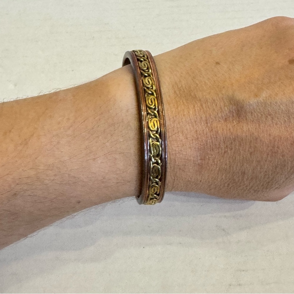 Copper Cuff Bracelet Magnetic Therapy Jewelry Arthritis Pain Relief Energy Peace - Picture 9 of 15